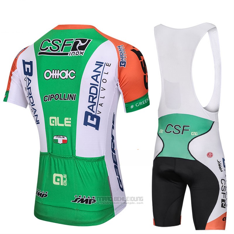 2018 Fahrradbekleidung Bardiani Csf Grun Trikot Kurzarm Tragerhose - zum Schließen ins Bild klicken